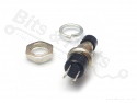 Push button contact mini round blue NO